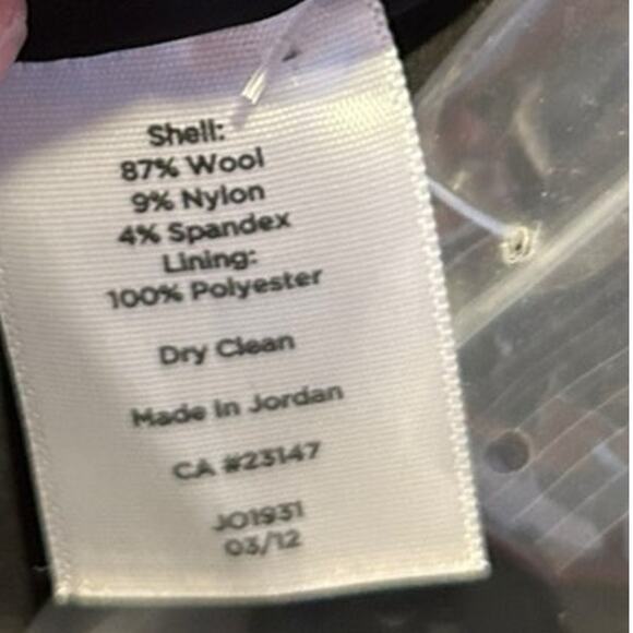 TALBOTS Black 3 Button Corpcore Wool Stretch Business Casual Blazer Size 10 - Picture 4 of 7